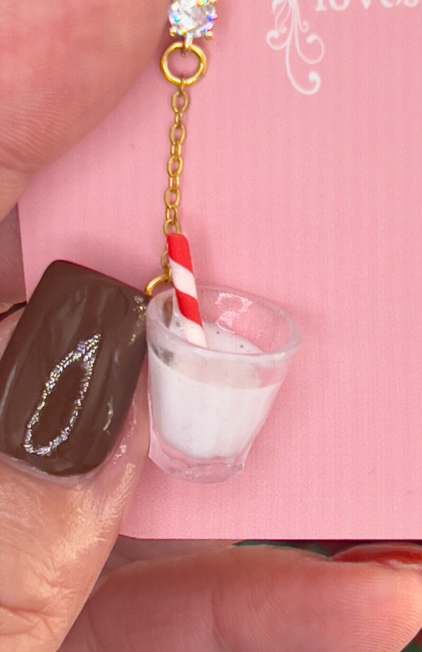 060 - Milk & cookies for Santa earrings