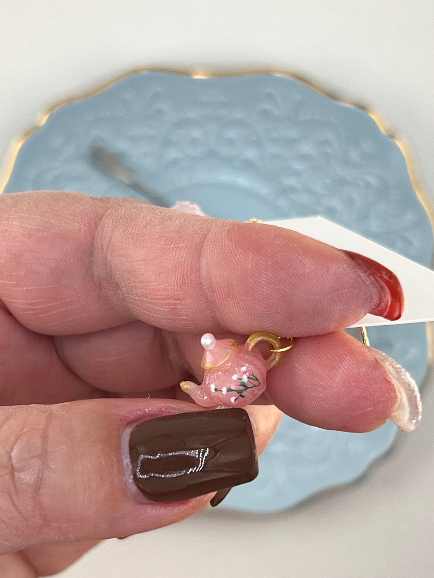 090 - Itsy bitsy teapot earrings