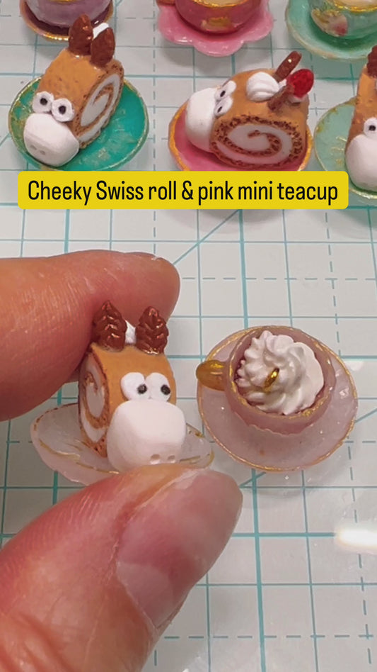 093 - Mini Teacup & Horse Swiss Roll